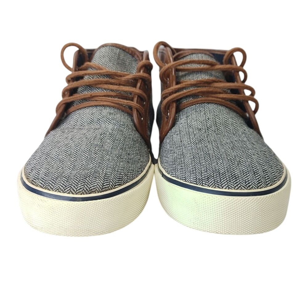 Men’s Size 12 Gray Brown American Eagle Herringbone Chukka Sneakers Casual - Picture 2 of 12